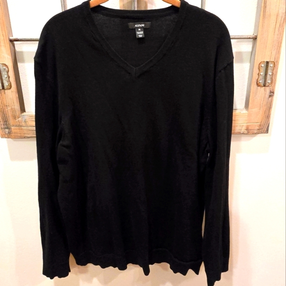 Alfani V Neck Mens Sweater Size XL
